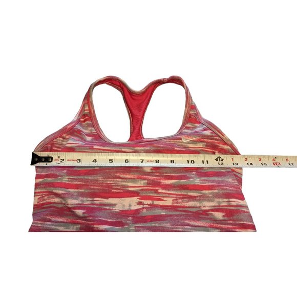 Nike Women's Dri Fit Active Tank with attached bra Sz S in Pink/Gray - Picture 6 of 10